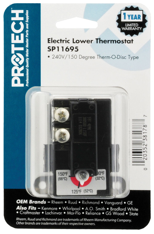 Image of Rheem 240v Lower Thermostat - SP11695