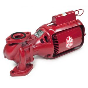 Image of Bell & Gossett Series 100 Iron Body (Red) Three Piece Oil Lubricated Booster Pump - 106189