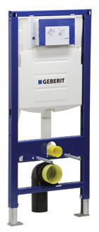 Image of Geberit In Wall 2" x 4" Carrier for Wall Hung Toilet 1.28GPF - 111.597.00.1 - In Wall Carrier
