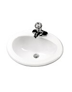 Image of Gerber 20" x 17" Oval Self Rimming Lavatory Sink - 4" center