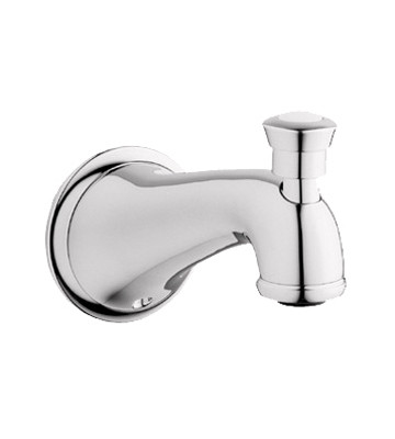 Image of Grohe Seabury Diverter Tub Spout - 13603 - Sterling