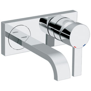 Image of Grohe Allure 2-hole Wall Mount Vessel Faucet - 19300 - StarLight Chrome