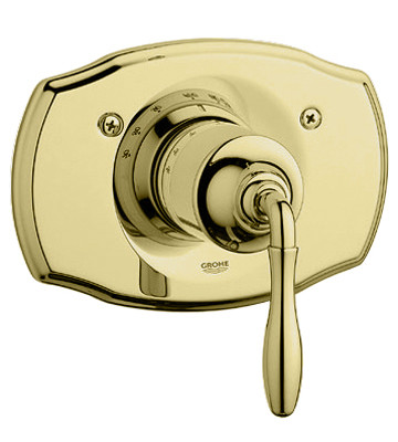 Image of Grohe Seabury Thermostat Trim - 19614 - Polished Brass