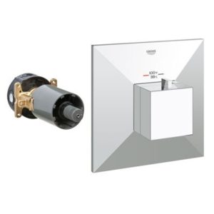 Image of Grohe Grohflex Allure Brilliant Custom Shower Thermostatic Trim with Control Module - 19795 - Starlight Chrome