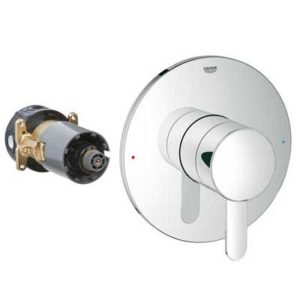 Image of Grohe GrohFlex Cosmopolitan Single Function Pressure Balance Trim with Control Module - 19880 - StarLight Chrome