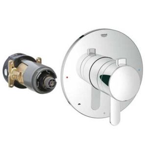 Image of Grohe GrohFlex Cosmopolitan Dual Function Pressure Balance Trim with Control Module - 19881 - StarLight Chrome