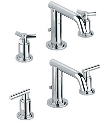 Image of Grohe Atrio Low Spout Wideset Faucet - 20072 - StarLight Chrome
