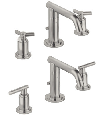 Image of Grohe Atrio Low Spout Wideset Faucet - 20072 - Satin Nickel