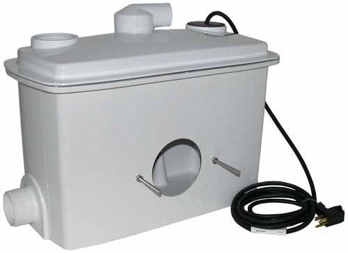 Image of Zoeller Qwik Jon Ultima Toilet Sewage Removal System - 202 - Grinder Pump