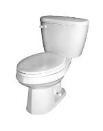 Image of Gerber Maxwell Elongated Front Two Piece Toilet - 10", 12" or 14" Rough-In - 12" Rough-in White