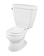Image of Gerber Pee-Wee Children's Round Front Two-Piece Toilet - 10" Rough-in - 10" Rough-In White