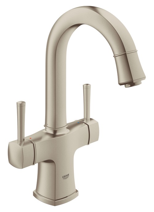 Image of Grohe Grandera High Spout Lavatory Faucet - 21108 - Brushed Nickel