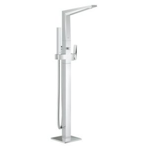 Image of Grohe Allure Brilliant Floor-Mounted Tub Filler - 23119 - Starlight Chrome