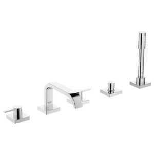 Image of Grohe Allure Roman Tub Filler with Personal Hand Shower - 25097 - StarLight Chrome