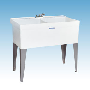 Image of Mustee 40" x 24" Laundry Tub, Double - 27F