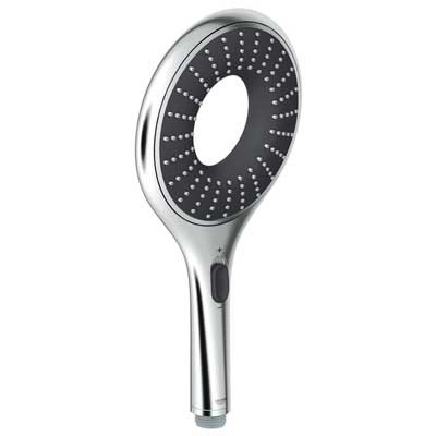 Image of Grohe Rainshower Next Generation Icon Hand Shower - Chrome/Frosted Grani - Chrome/Frosted Granite