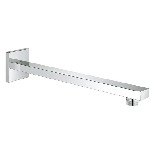 Image of Grohe Eurocube 11-1/4" Shower Arm with Square Flange - 27710 - Starlight Chrome