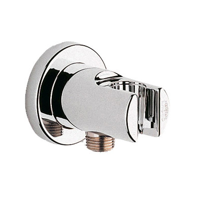 Image of Grohe Wall Union w/ Holder - 28629 - StarLight Chrome