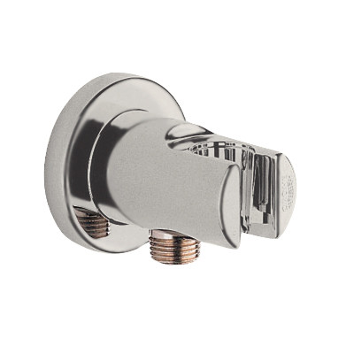 Image of Grohe Wall Union w/ Holder - 28629 - Satin Nickel
