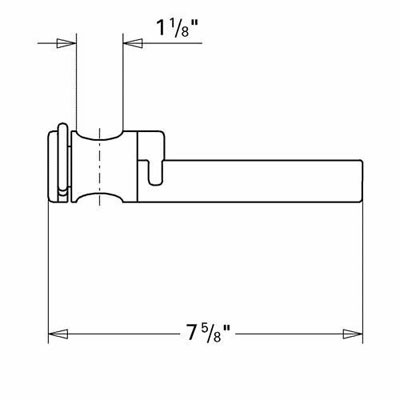 Dimensions for Grohe Soap Dish for Shower Bar - 28631