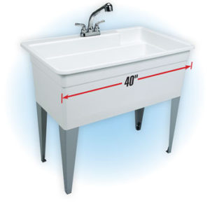 Image of Mustee 40" x 24" Laundry Tub, Single - 28CF