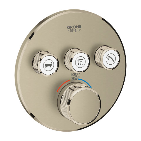 Image of Grohe Grohtherm SmartControl Triple Function Thermostatic Trim with Control Module - 29138 - 29138EN0