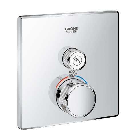 Image of Grohe Grohtherm SmartControl Single Function Thermostatic Trim with Control Module - 29140 - 29140000