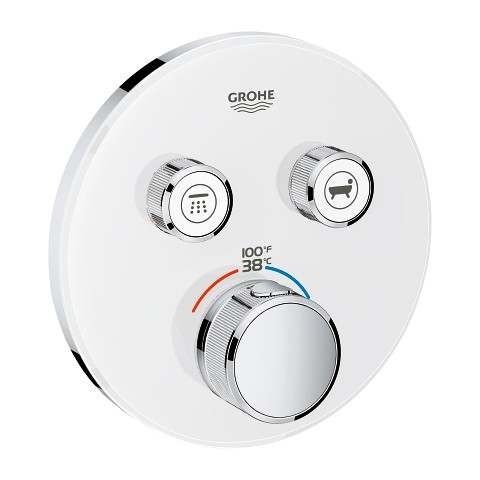 Image of Grohe Grohtherm SmartControl Dual Function Thermostatic Trim with Control Module - 29160LS0