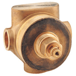 Image of Grohe 3-Port Diverter Rough-in Valve - 29712 - Rough Brass