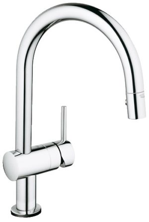 Image of Grohe Minta Touch Pull Down Spray Faucet - 31359 - Starlight Chrome