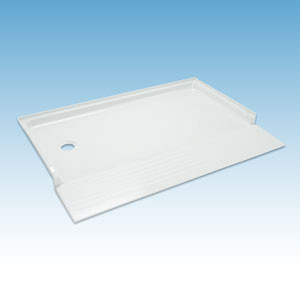 Image of Mustee CareGiver 360 Barrier-Free 30" x 60" Shower Base with Left Drain - 360L
