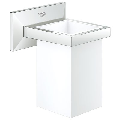 Image of Grohe Allure Brilliant Tumbler with Holder - 40493 - Starlight Chrome