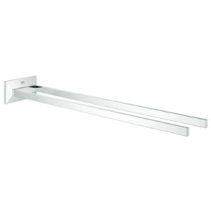 Image of Grohe Allure Brilliant Two-Arm Towel Bar - 40496 - Starlight Chrome