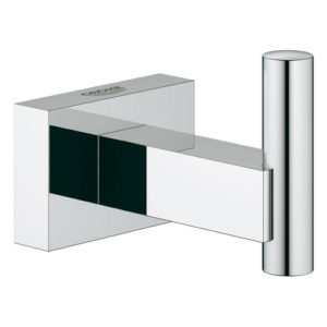 Image of Grohe Essentials Cube Robe Hook - 40511 - Starlight Chrome