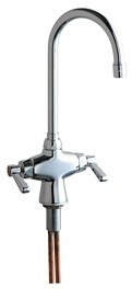 Image of Chicago Faucets Deck Mounted Two Handle Faucet - 50-ABCP - Polished Chrome