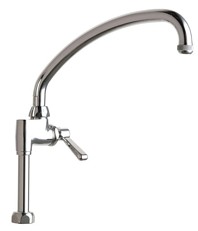 Image of Chicago Faucets Deck Mounted Adapta Faucet - 613-AABCP - Polished Chrome