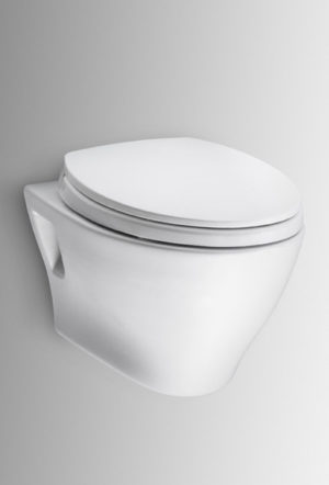 Image of TOTO Aquia Wall Hung Dual-Flush Toilet - CT428CFG - Cotton