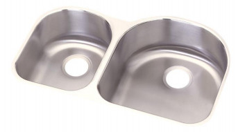Image of Elkay Dayton Stainless Steel 31-1/4" x 20" x 8", Offset 40/60 Double Bowl Undermount Sink - DCFU3119L