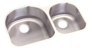 Image of Elkay Dayton Stainless Steel 31-1/4" x 20" x 8", Offset 60/40 Double Bowl Undermount Sink - DCFU3119R