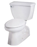 Image of Gerber Ultra Flush Rear Outlet Elongated Two Piece Toilet - Regular & ADA Height