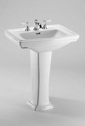 Image of TOTO Clayton Pedestal Lavatory Sink - LPT780.8 - Cotton