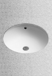 Image of TOTO 15-3/8" Undercounter Lavatory Sink with Sanagloss - LT193G - Cotton