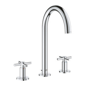 Image of Grohe Atrio 8″ Widespread Two-Handle Bathroom Faucet M-Size - 20069 - 20069003 w/ 18026003 handles