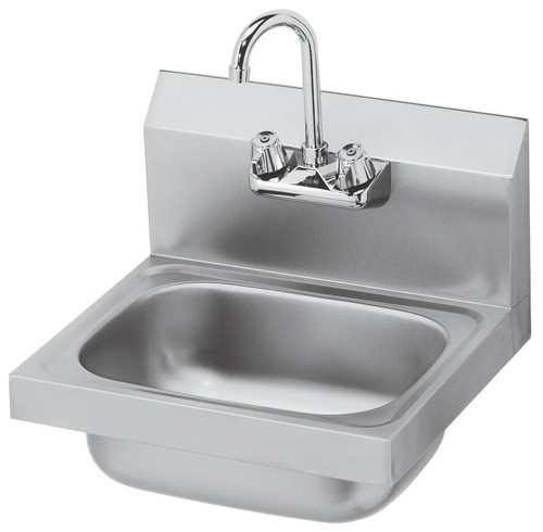 Image of Krowne Stainless Steel Hand Sink 16" W x 15" with Faucet - HS-2L