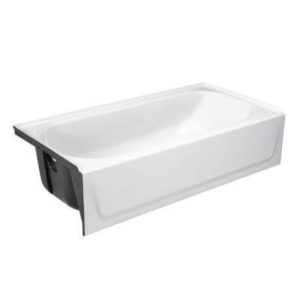 Image of Bootz 5' Wide Steel Bath Tub Left Hand Drain - 3365-00 - BOO-011-2365