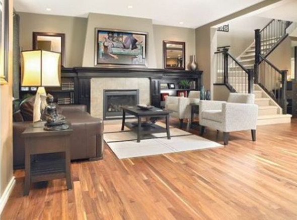 Mirage hardwood flooring in a living room
