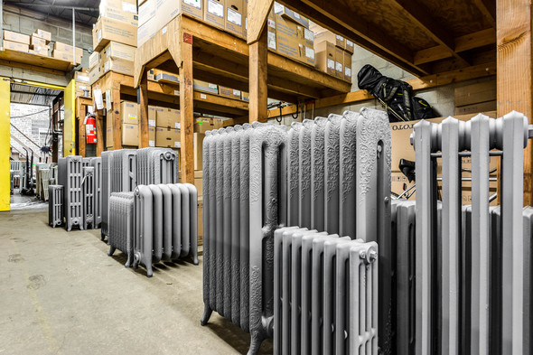Consumer Supply warehouse full of used radiators
