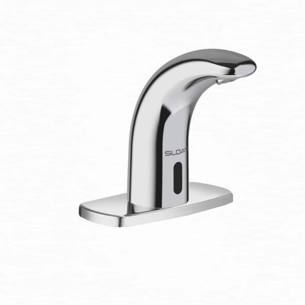 Image of Sloan Hardwired Powered Deck Mounted Mid Body Faucet - SF-2400-4 - 3362130