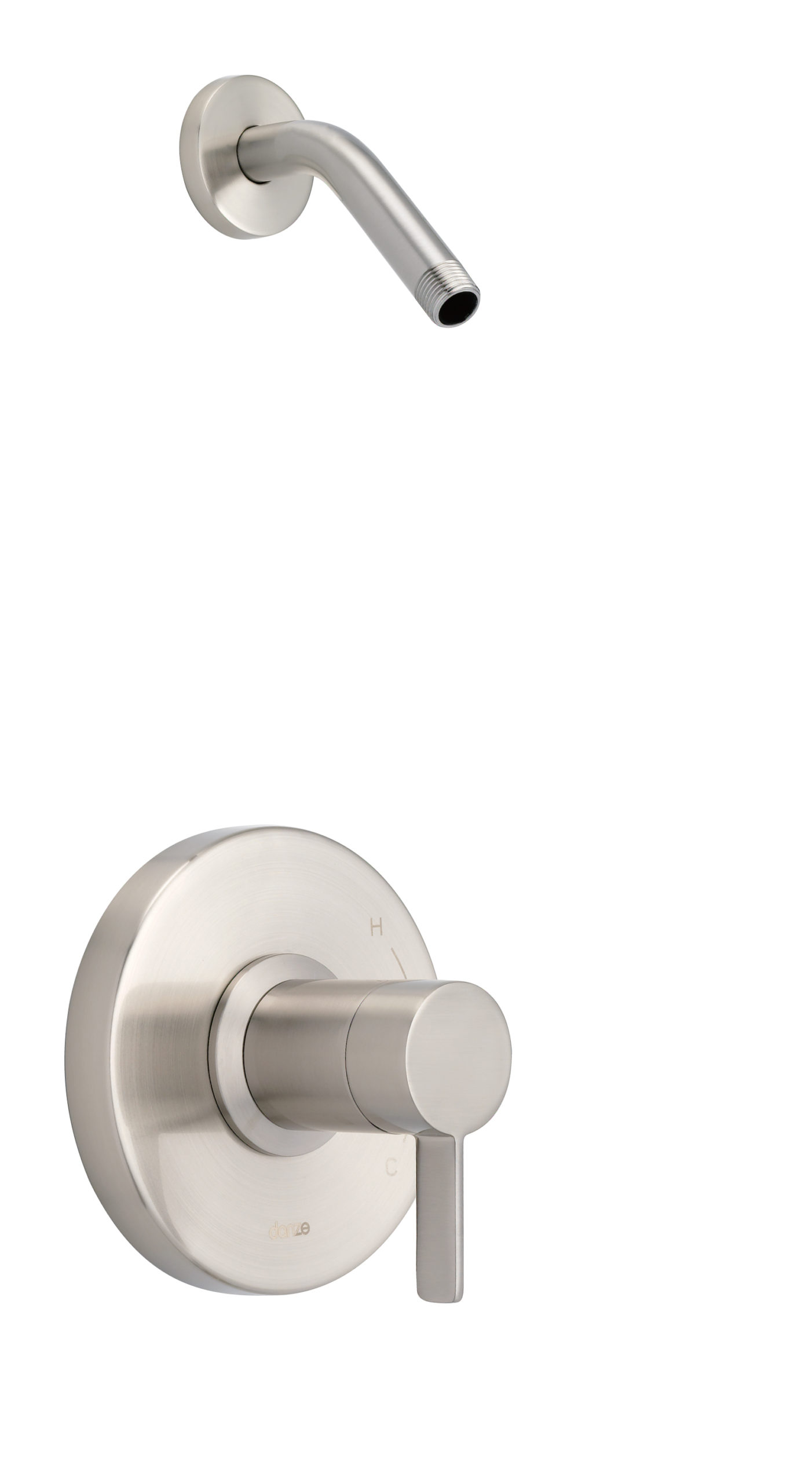 Image of Gerber Amalfi 1H Shower Only Trim Kit & Treysta Cartridge Less Showerhead Brushed Nickel