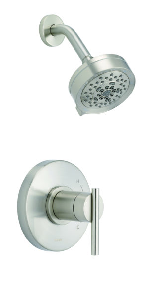 Image of Gerber Parma 1H Shower Only Trim Kit & Treysta Cartridge w/ 5 Function Showerhead 1.75gpm Brushed Nickel